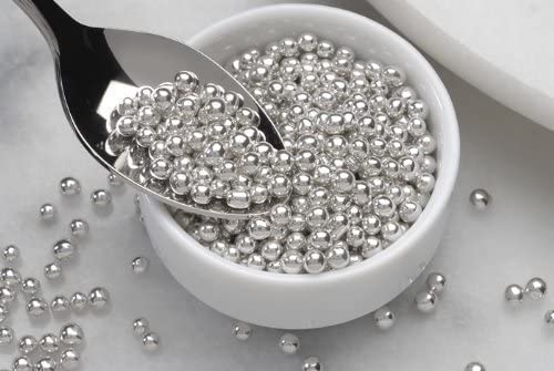 Silver / Gold Balls Cup Cake Sprinkles 50g